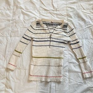 Free People 3/4 Zip Sweater